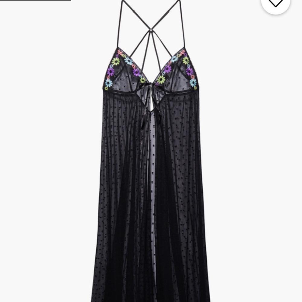 NWT Savage Fenty Floral Embroidery Night Slip
